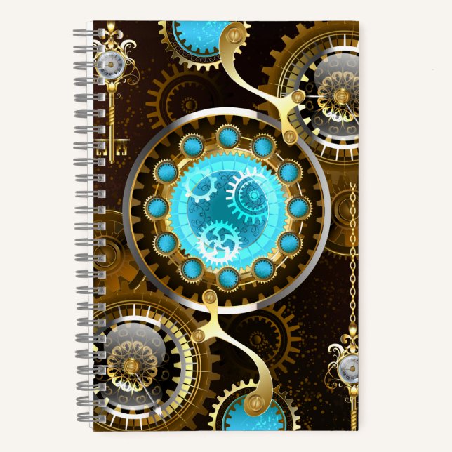 Carnet Steampunk Rusty Background (Recto)