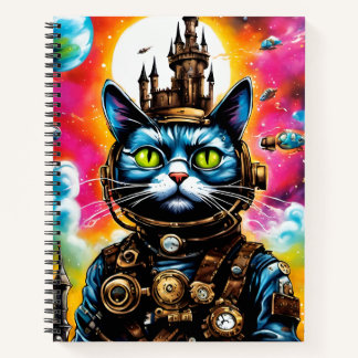 Carnet Steampunk Space Cat II