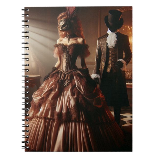 Carnet Steampunk Victorian Fantasy Art Masquerade  (Devant)