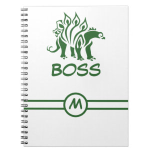 Carnet Stegosaurus vert de la forêt Dinosaure Spirit