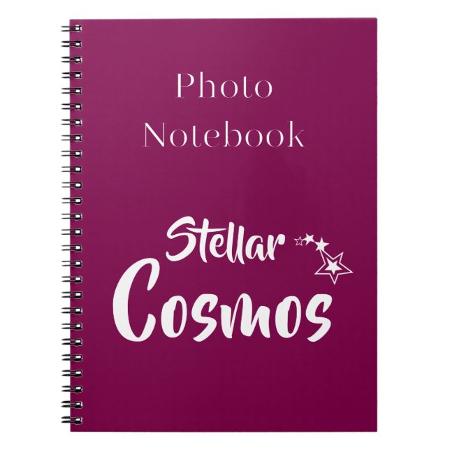 Carnet Stellar Cosmos Spiral Photo Notebook (Devant)