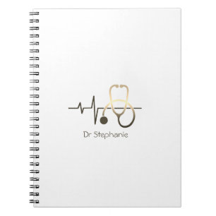 Carnet Stéthoscope Battement de coeur Médical