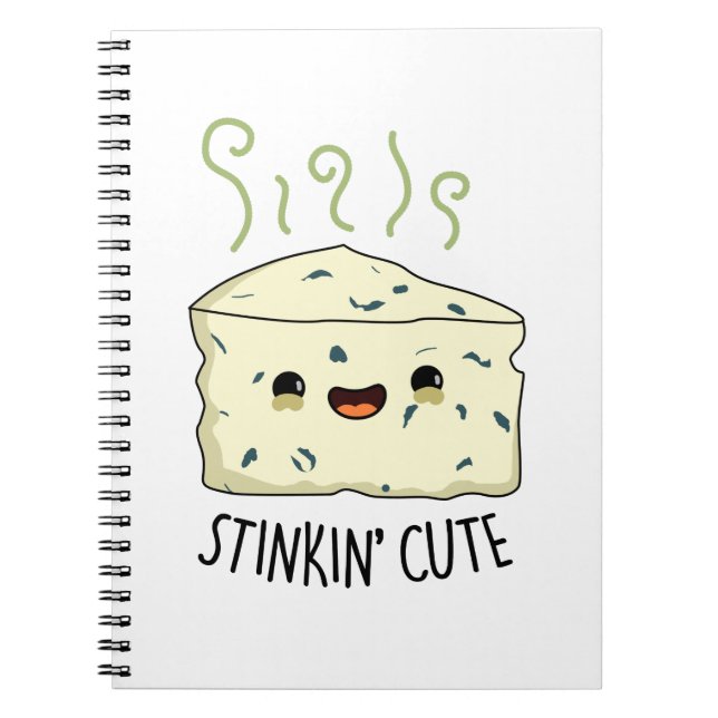 Carnet Stinkin Cute Funky Cheese Pun (Devant)