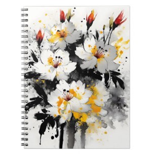 Carnet Stock - Fleurs à l'aquarelle