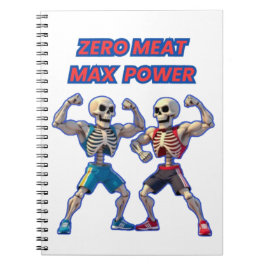 Carnet Strong to the Bone – Funny Skeleton Muscle Design