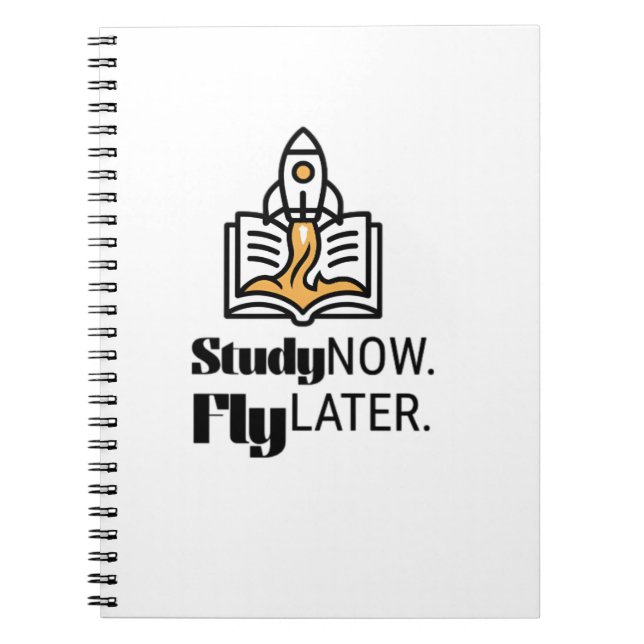 Carnet Study Now Fly Later – Student Motivation (Devant)