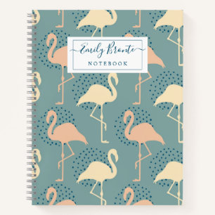 Carnet Style Art déco motif flamant