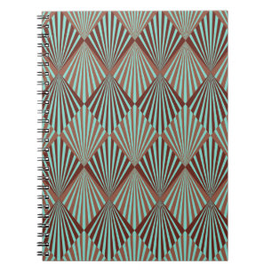 Carnet Style Art Déco, texture transparente.