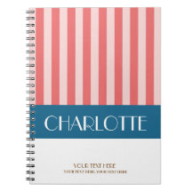Stylé Bandes Colorées Monogramme Personnalisé