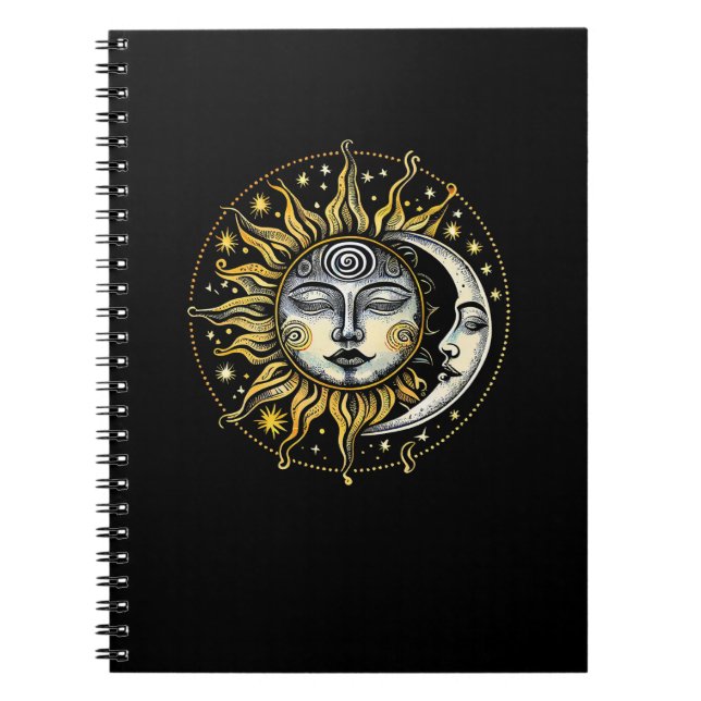 Carnet Style classique Sun&Moon&Star Divination Astrologi (Devant)