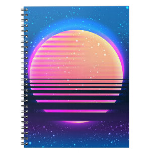Carnet Style géométrique rétro vintage des années 80 ou 9