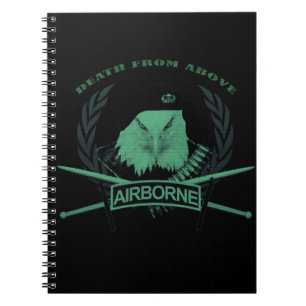 Carnet Style militaire d'insignes de troupes aéroportée