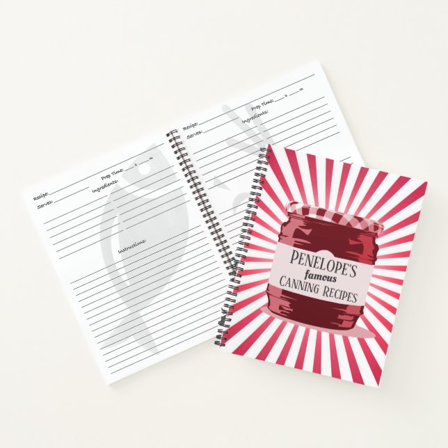 Carnet Style Rétro Vos Célèbres Recettes De Canne Rouge J (Intérieur)