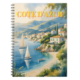 Carnet Style vintage Côte d'Azur Voyage en France