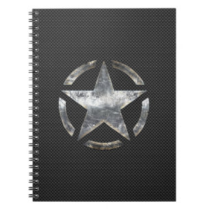 Carnet Style vintage de fibre de carbone d'étiquette de