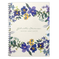 Stylo violet orchidée fleurie Wreath Personnalisé 