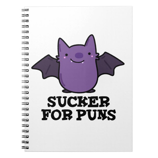 Carnet Sucker Pour Les Puns Amusant Petit Bat Pun (Devant)