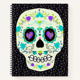 Carnet Sugar Skull  Day of the Dead Notebook