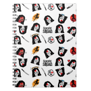 Carnet Suicide Squad Katana Emoji Pattern