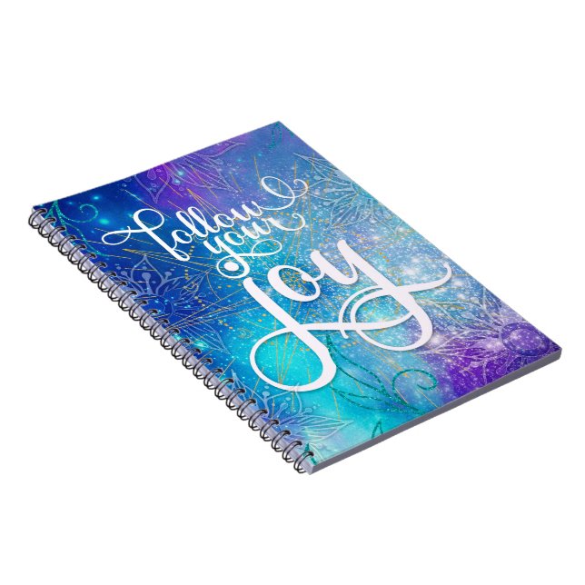 Carnet Suivez votre joie - Aqua Affirmation Artistry (Côté Droit)