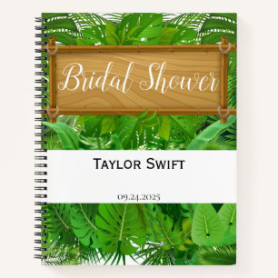 Carnet Suivi de Cadeaux de Mariage Tropical Palm
