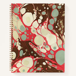 Carnet Suminagashi Papier classique Motif rose