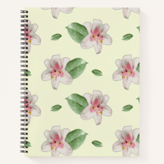 Carnet Summer Lily Floral Seamless Pattern
