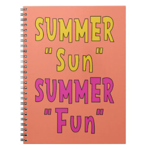 Carnet Summer Sun Summer Fun