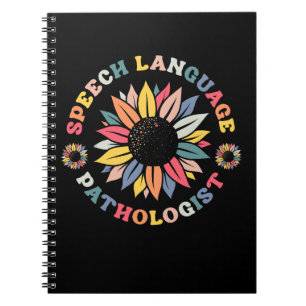 Carnet Sunflower SLP Discours Langue Pathologiste Cadeau