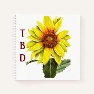 Carnet Sunflower Spiral Notebook