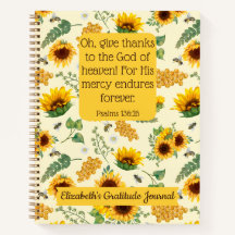 Sunflowers Bees Custom Bible Verse Christian Cadea