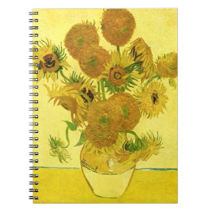 Carnet Sunflowers dans Vase Van Gogh Art