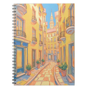 Carnet Sunny European Street Architecture confortable Art