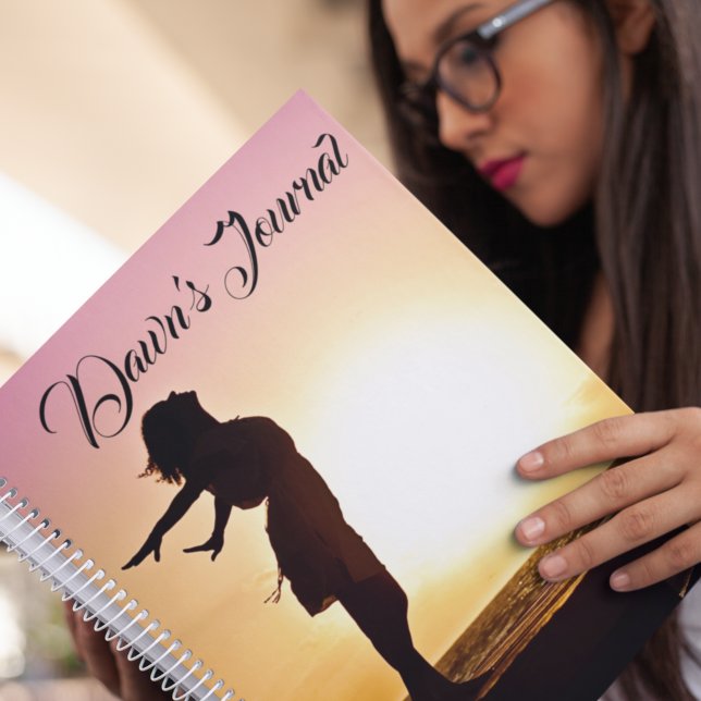 Carnet Sunrise de l'aube féminine personnalisée (Créateur téléchargé)