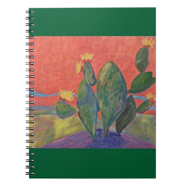 Carnet Sunset Cactus (Devant)