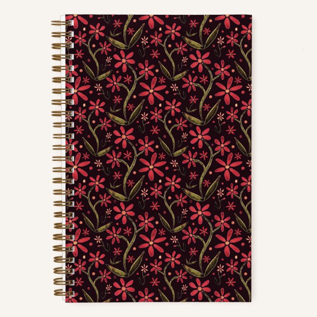 Carnet Sunset | Dancing Watercolor Daisies (Recto)