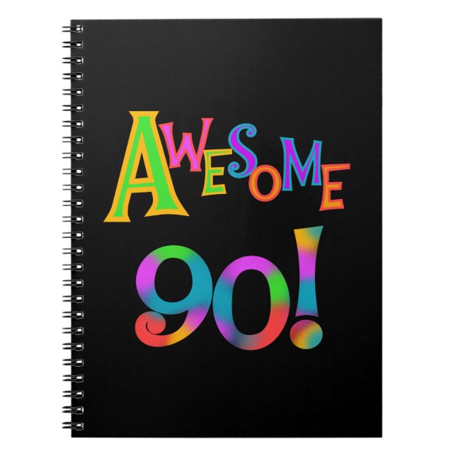 Carnet Super 90 T-shirts et Gifs Anniversaires (Devant)