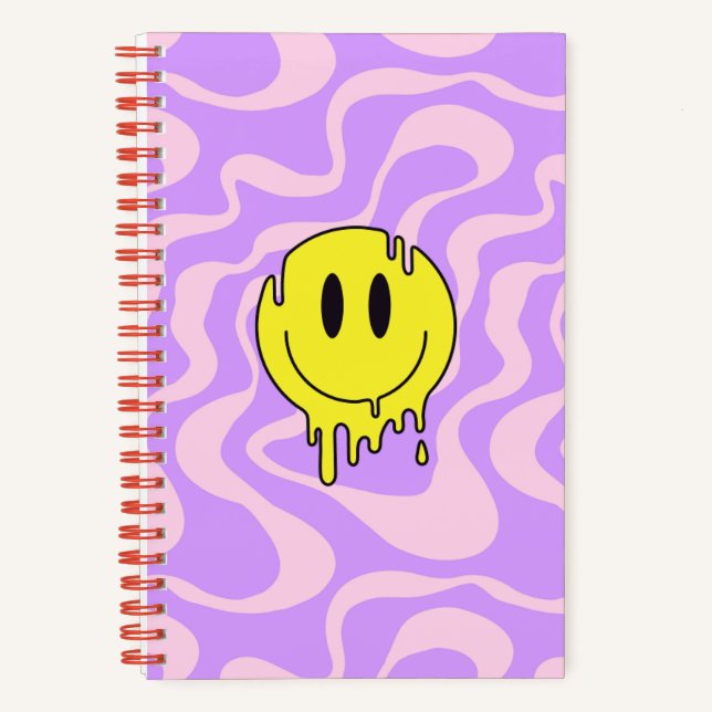 Carnet super à visage souriant | Teinture à tarte  (Recto)
