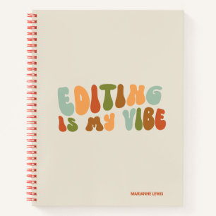 Carnet Super Retro Editing Is My Vibe, Éditeur