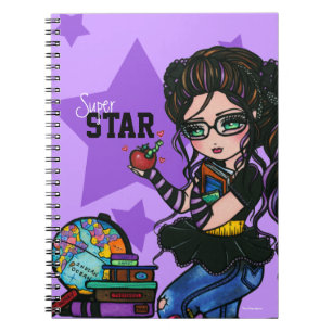 Carnet Super Star School Girl Smartie Notebook