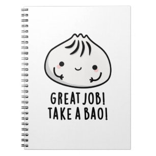 Carnet Superbe Travail Prends Un Bao Drôle de Pun de Dims