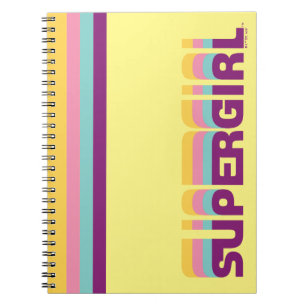 Carnet Supergirl Retro Colorshift Graphic