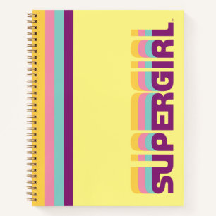 Carnet Supergirl Retro Colorshift Graphic
