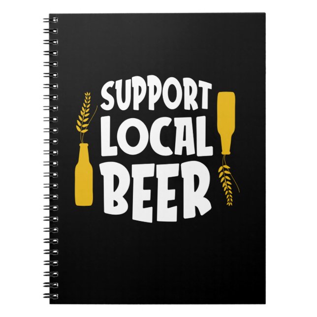 Carnet Support de la bière locale (Devant)