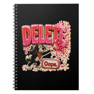 Carnet Supprimer le T-Shirt Oops Funny Tech pour les prog