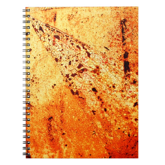 Carnet Surfaceabstraite en métal rouillé, vieillissant, d (Devant)