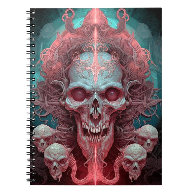 Carnet Surreal Skull Gothique Horror Art (Devant)