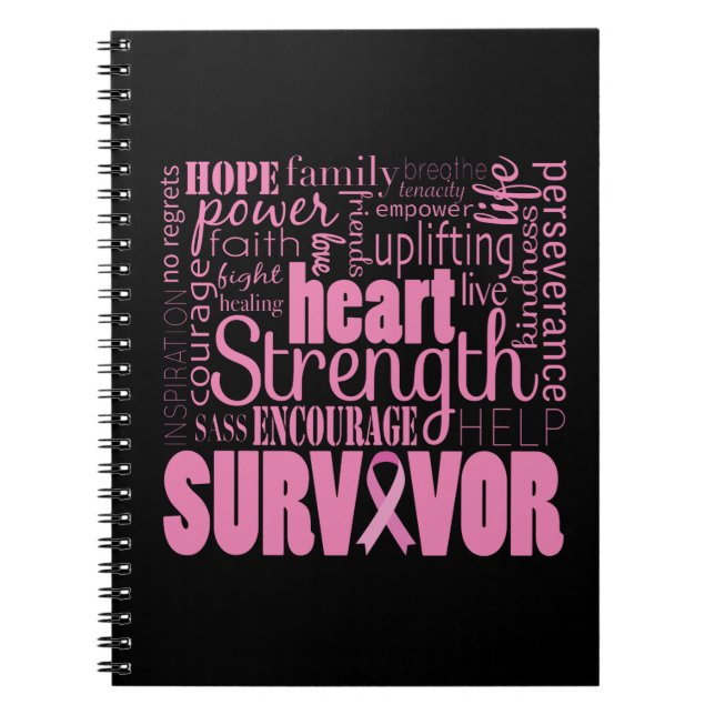 Carnet Survivant fort de Cancer de Descriptives (Devant)