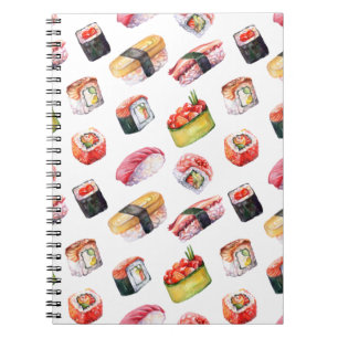 Carnet sushi japonais et nigiri