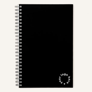 Carnet Swag du logo de l'entreprise personnalisée Noir
